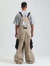 GSOU SNOW - Petos de snowboard para hombre, petos de esquí muy holgados, pantalones de nieve holgados, monos impermeables con aislamiento para invierno